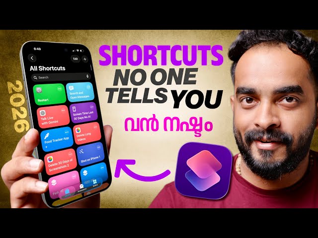 Powerful iPhone Shortcuts | Malayalam