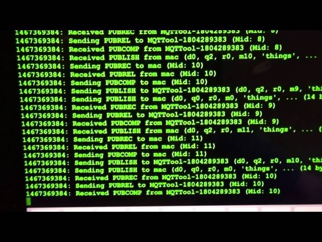 Test the java MQTT program