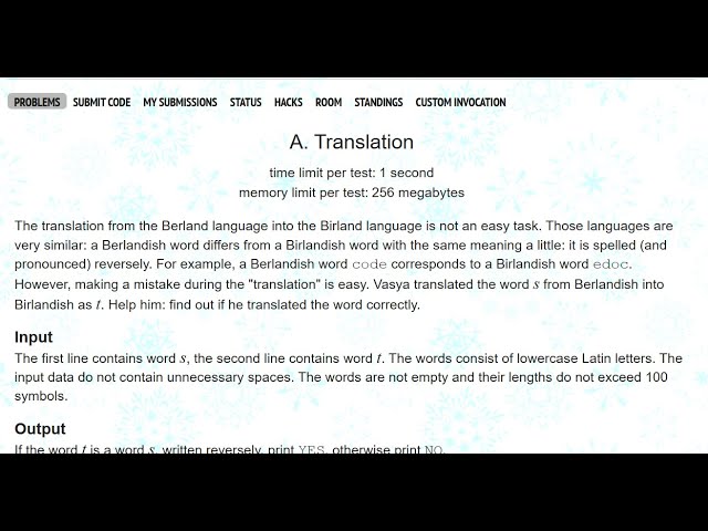 A. Translation || Codeforces || ProblemSolving || C++