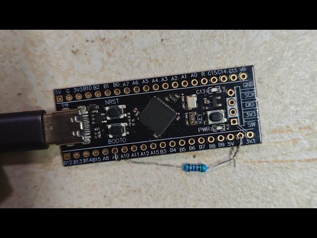 How to connect STM32 via type C USB port with STM32CubeProgrammer 