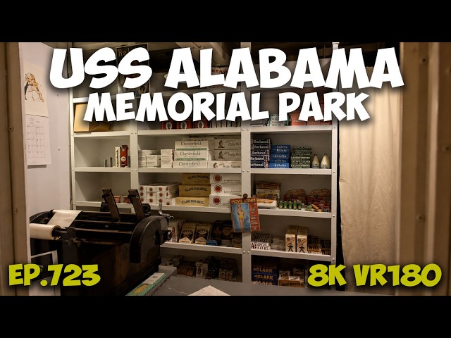 Mobile, Alabama: USS Alabama Battleship Memorial Park ep.723 Part 5 #8k #vr180 #3d #travel #history