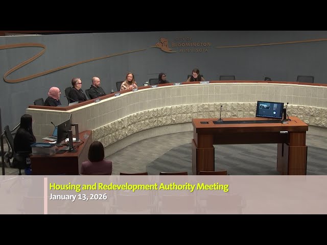 January 13, 2026 Housing and Redevelopment Authority Meeting