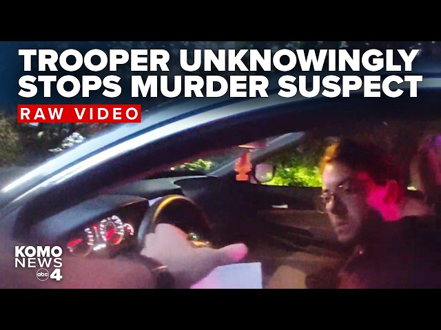 New video shows traffic stop just after suspect allegedly killed coworker in jealous rage
