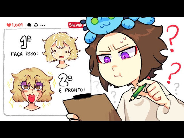 pintando com tutoriais do Pinterest