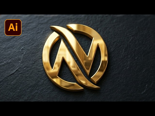 How to Design N Letter Logo Design in Illustrator (Step-by-Step) | Adobe Illustrator CC