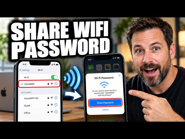 How to Share a WiFi Password From Your iPhone