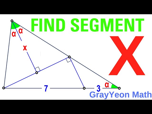Find the length of segment X #mathpuzzles #geometryskills #importantgeometryskillsexplained
