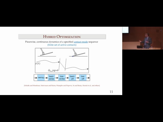 Optimization for Control and Planning of Multi-contact Dynamic Motion
