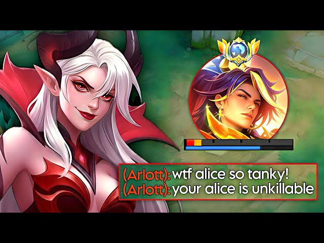 GOODBYE EXP META ARLOTT! THANKS TO THIS ALICE META DESTROYER BUILD💀 (MUST TRY)