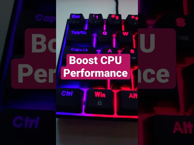 Boost CPU Performance in any PC Game