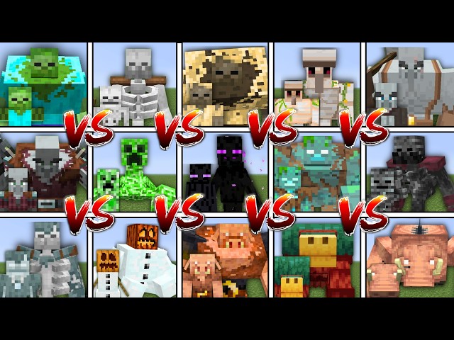 Ultimate ALL MUTANT MOBS TOURNAMENT in Minecraft Mob Battle