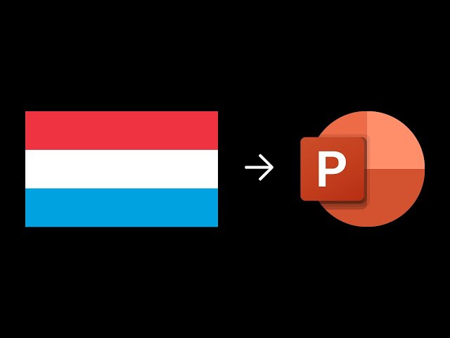 Constructing Flags in PowerPoint: Luxembourg