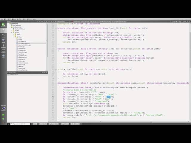 Handling files in C++ - using boost::filesystem