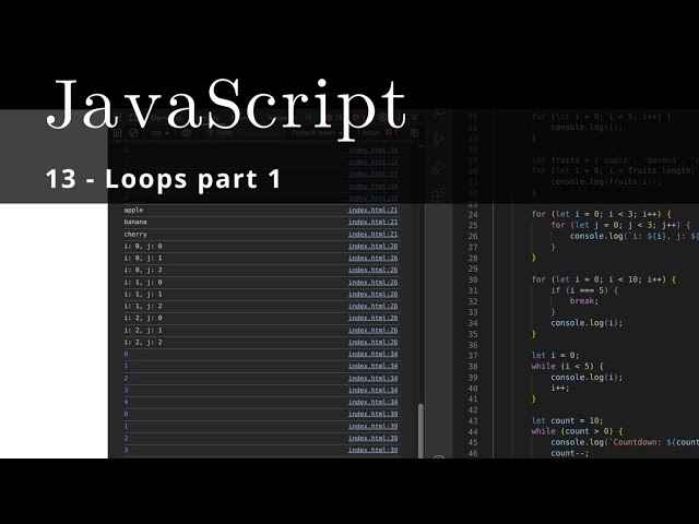 JavaScript 13 🧬 loops part 1