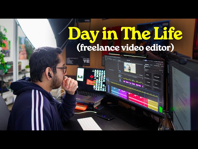 Day in the Life of a Freelance Video Editor (realistic)