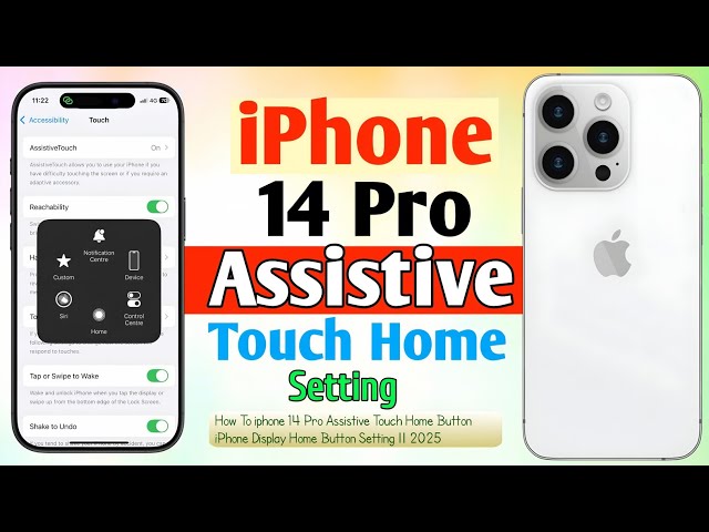 How To iphone 14 Pro Assistive Touch Home Button || iPhone Display Home Button Setting || 2025