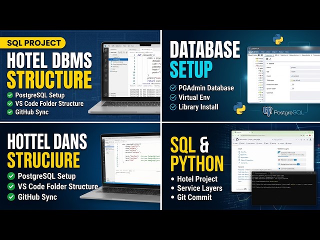 Introduction to Hotel DBMS | Create Hotel Management Project Structure | SQL & PostgreSQL