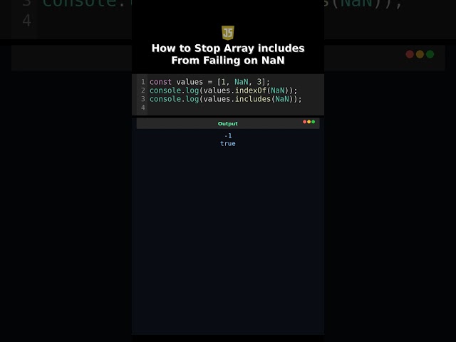 How to Stop Array includes From Failing on NaN #search