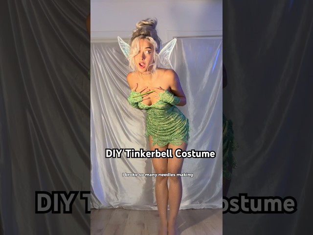DIY Tinkerbell costume from THRIFT STORE!
