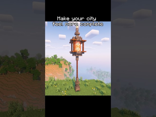 How to Build a Stylish Streetlight in Minecraft
