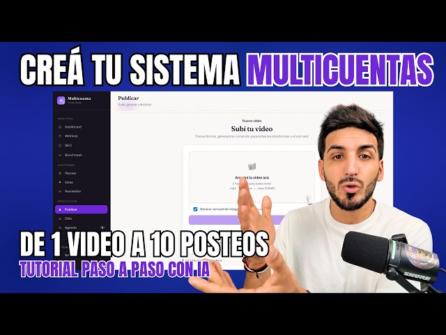 De 1 Video a 10 Posteos: Te Explico Cómo Crear tu Propio Sistema Multicuentas Automatizado con IA