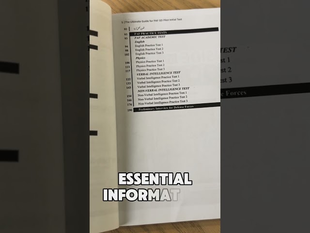PAF GD Pilot Initial Test & PAF Aeronautical Engineering Guide | Dogar Brothers | Tabir Academy