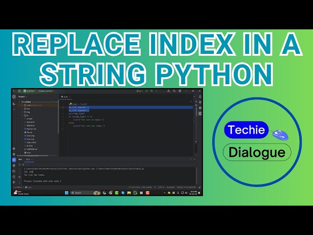 How to Replace Index in a String Python - Full Tutorial (2025)