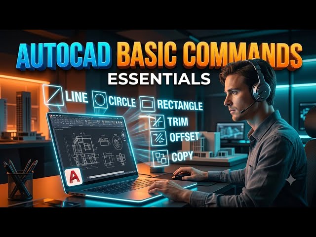 How to use basic commands in autocad