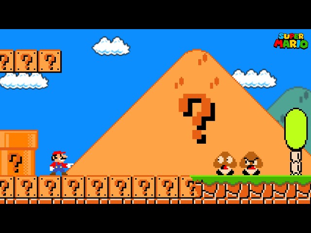 Super Mario Bros., but Mario Can Turn Anything He Wants into ITEM BLOCKS