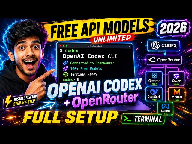 How to Install & Setup Unlimited OpenAI Codex CLI Agent Using OpenRouter FREE API Models in Terminal