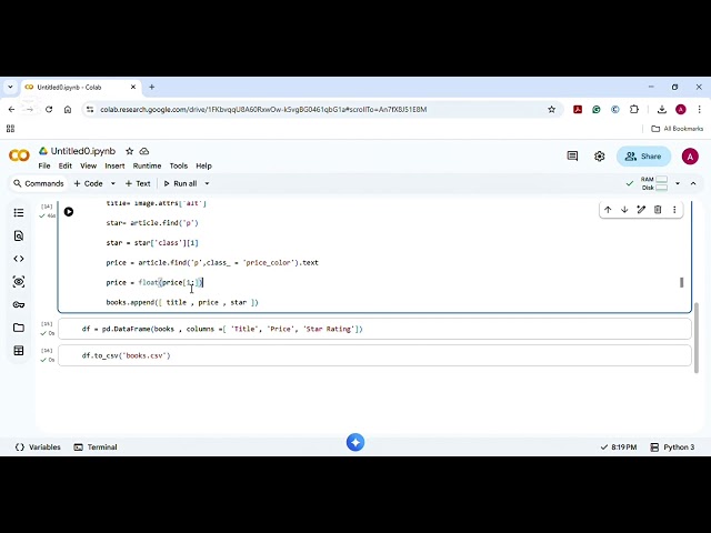 Web Scraping Project (Python)