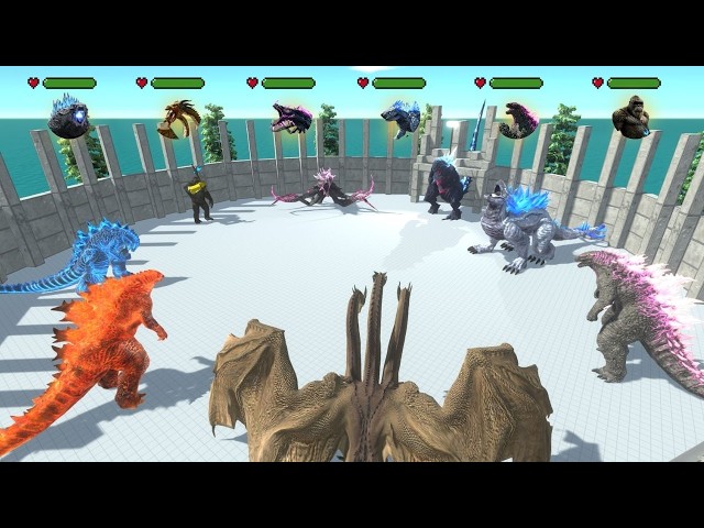 Godzilla Tournament Battle Royale - Animal Revolt Battle Simulator