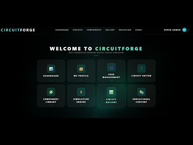 🎬 CIRCUITFORGE – FULL STACK MERN DIGITAL CIRCUIT SIMULATOR PLATFORM 🎬