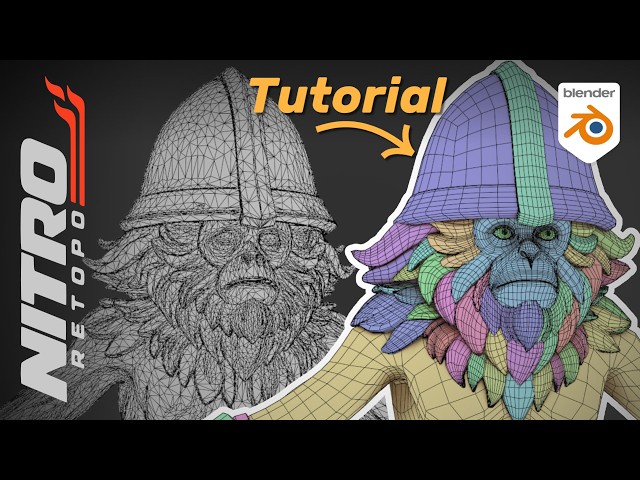 Nitro Retopo Tutorial | Retopology in Blender