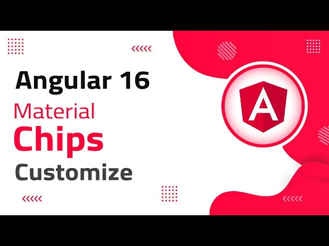 7) Mat Chips Customization in Angular 16 | angular material | angular 16 tutorial