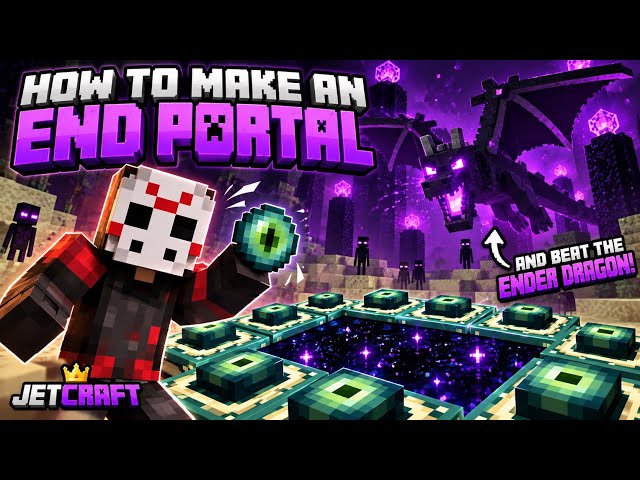 How to make an End Portal in Minecraft! 🔥 (easy tutorial)