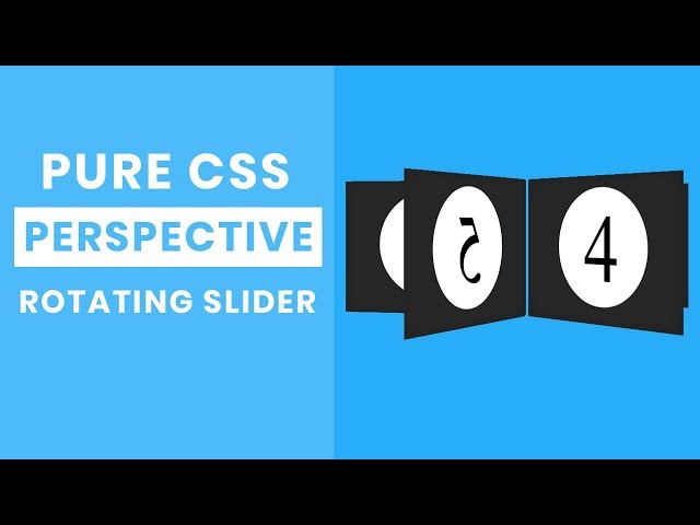 Pure css perspective rotating Slider | CSS Carousel slider tutorial