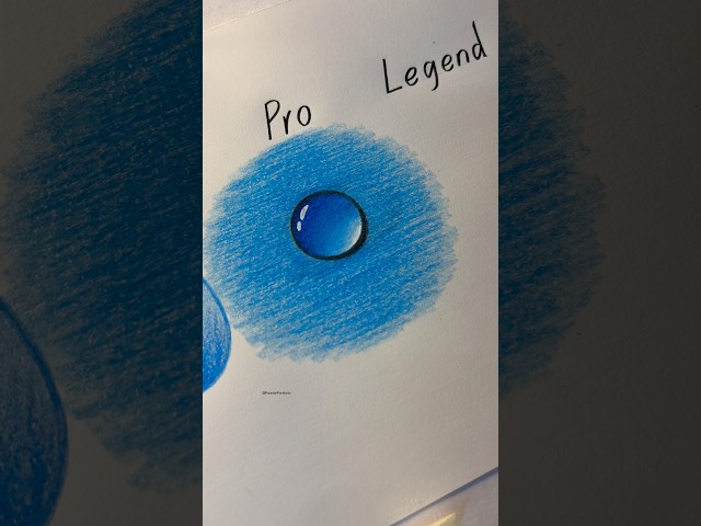 Water drop drawing. BEGINNERS to LEGEND. #howtodraw #art #drawing #artist #cartoon #shorts