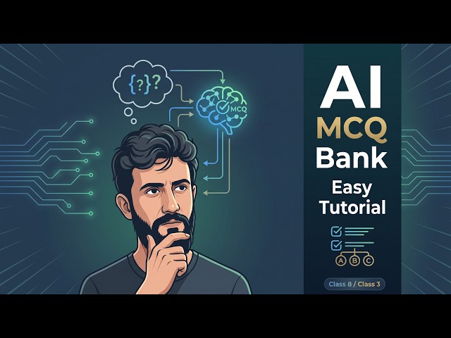 How to Create a JSON MCQ Bank from a PDF using Gemini AI