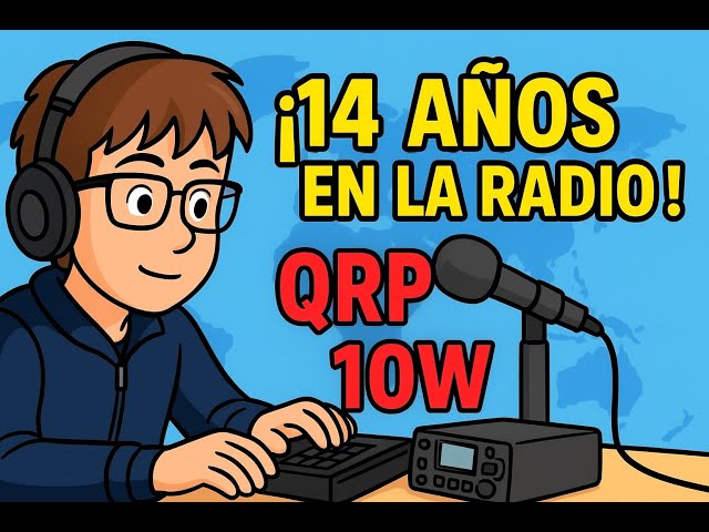 Con solo 14 años y ya haciendo radio en QRP (10W) EA4BTQ