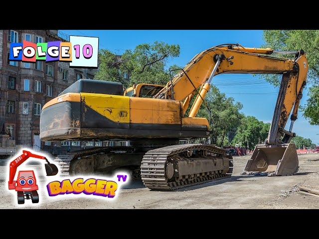 Die Bagger Helden 👷🏻 Bagger für Kinder, Bagger im Einsatz, Spannende Baustellen & Trucks