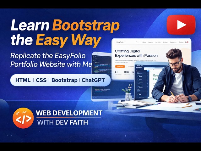 Learn Bootstrap the Easy Way – Portfolio 3 | Skillset Section