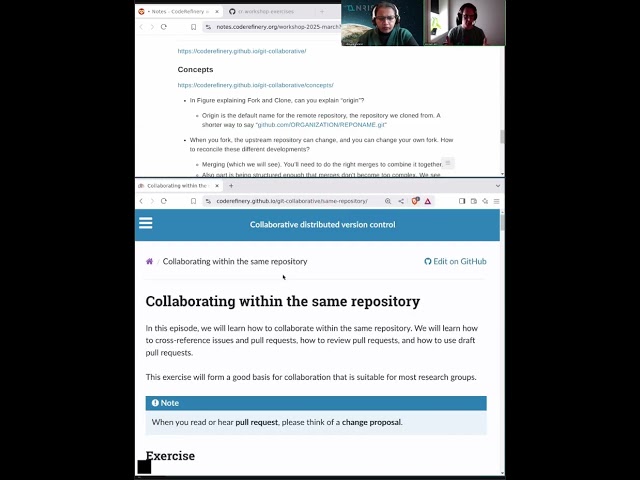 3.2 Git collaborative - CodeRefinery 2025 Mar