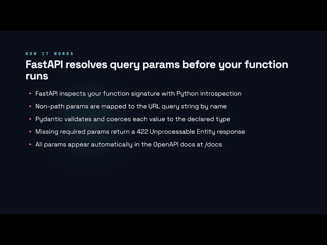 Query Parameters - FastAPI for Developers