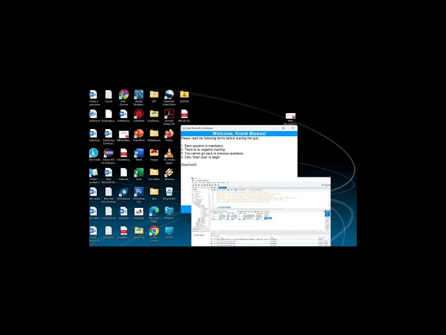 Java GUI Quiz App with  an Auto Scoring & Database | Java Swing Project