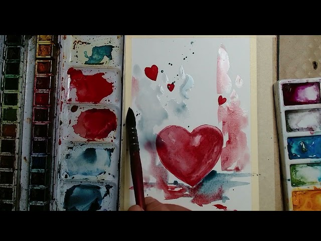 Simple Watercolor Heart Technique You Can Try Today
