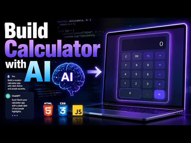 🚀 Build a Modern Calculator Web App with AI | Complete Beginner Project