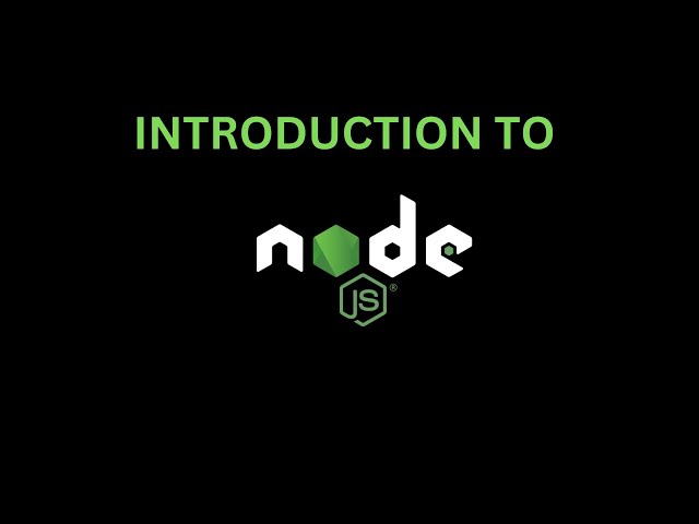 Introdution to Back end Development with node js