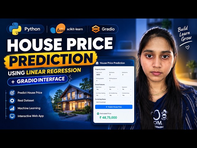 🏠 House Price Prediction Using Machine Learning | Linear Regression + Gradio