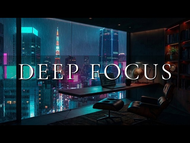 Tokyo Midnight Rain ~ Deep Work Focus Beats for Intense Coding & Flow State [4K]